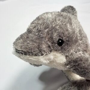 Aurora World Grey Dolphin 10" Plush Stuffed Sea Ocean Animal Toy